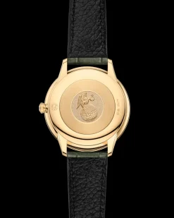 30 mm, oro giallo su cinturino di pelle