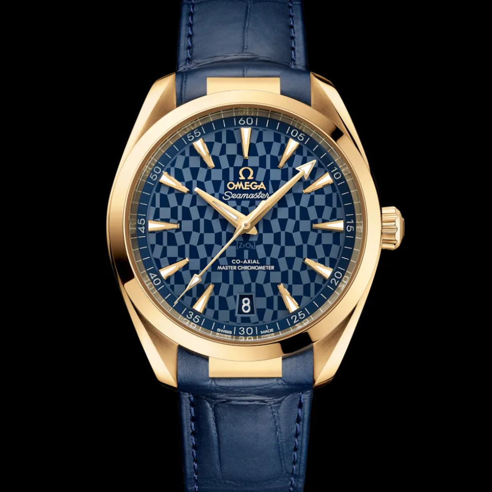 41 mm, oro giallo su cinturino di pelle