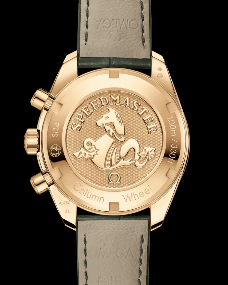 38 mm, oro giallo su cinturino di pelle