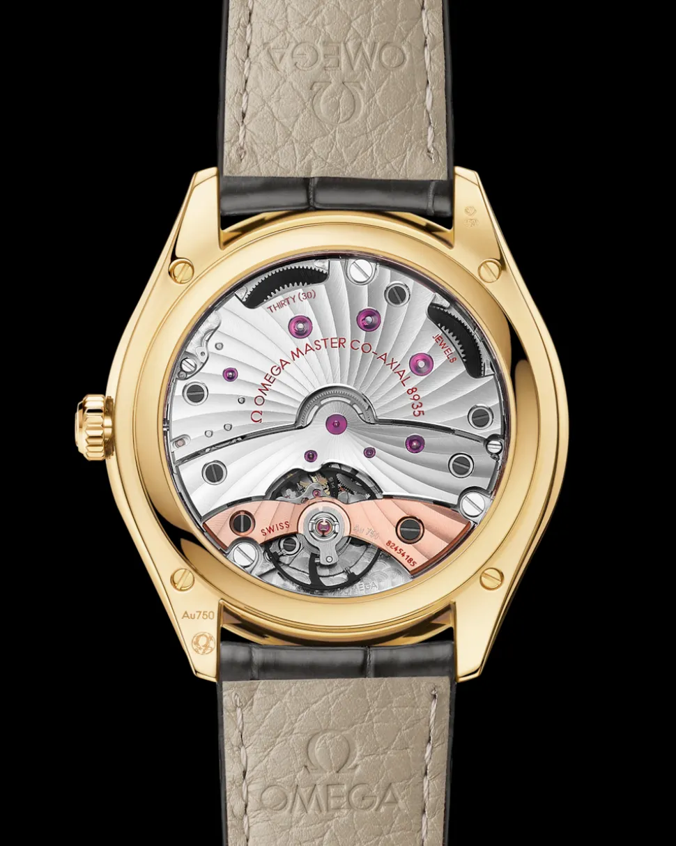 40 mm, oro giallo su cinturino di pelle