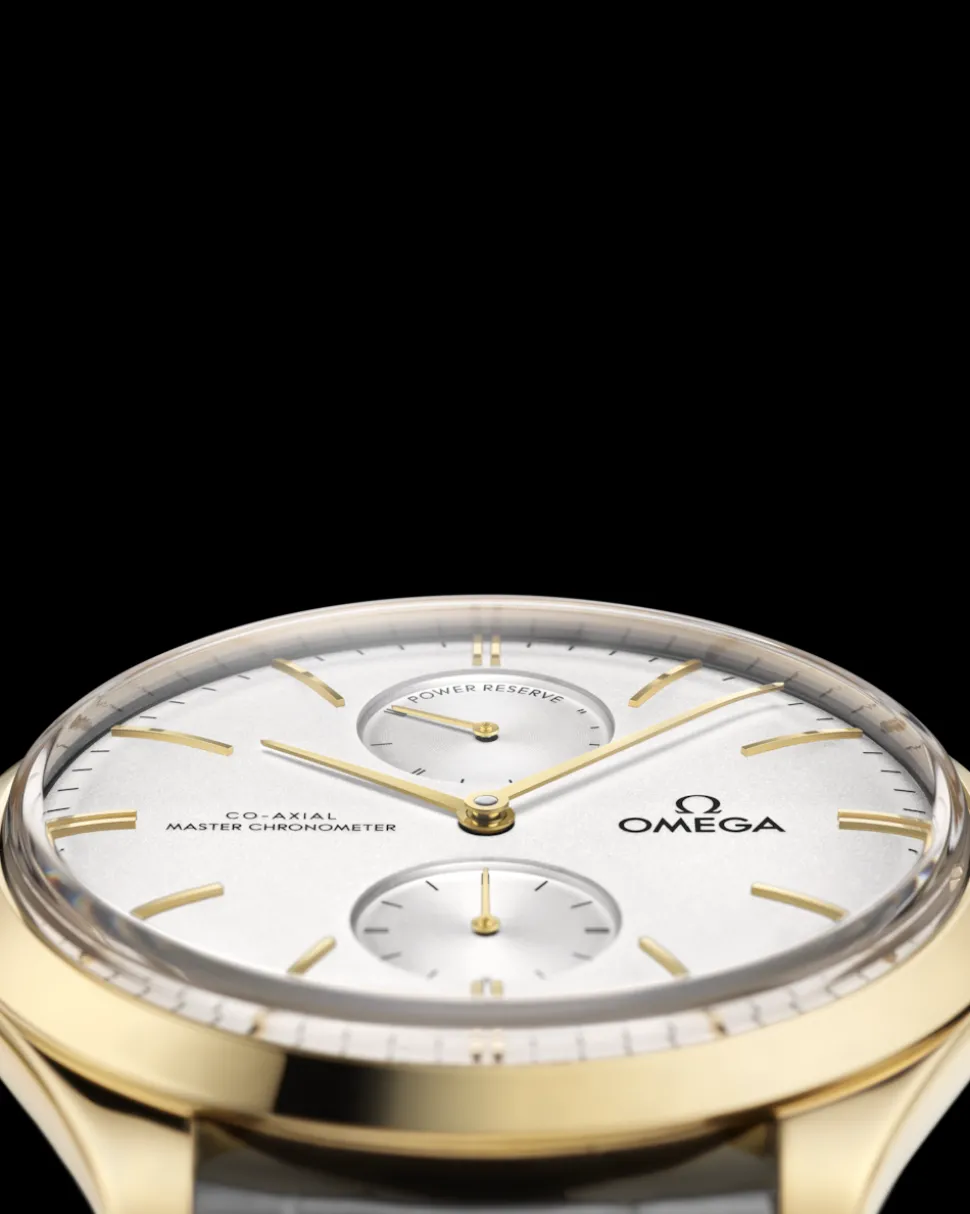 40 mm, oro giallo su cinturino di pelle