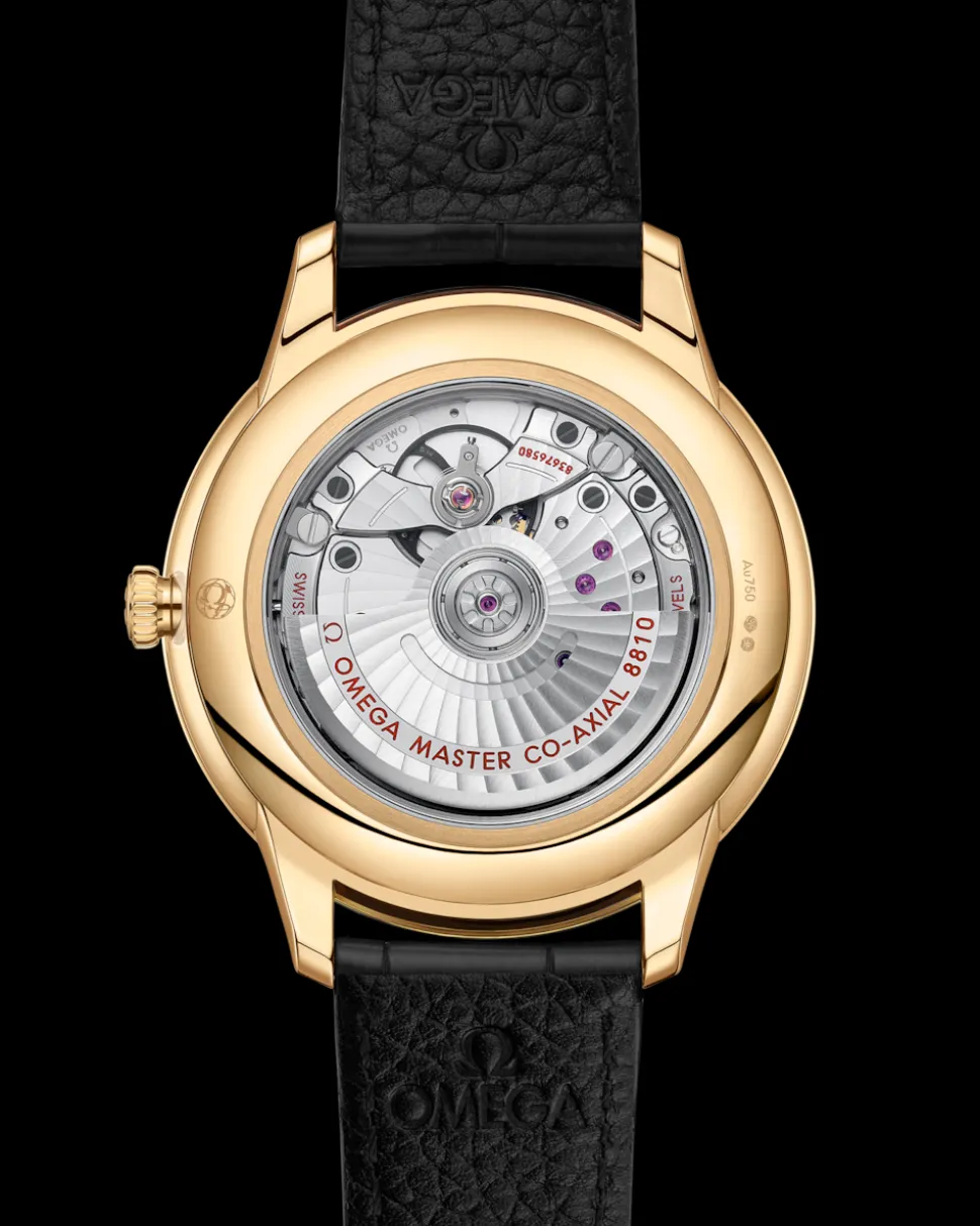 41 mm, oro giallo su cinturino di pelle