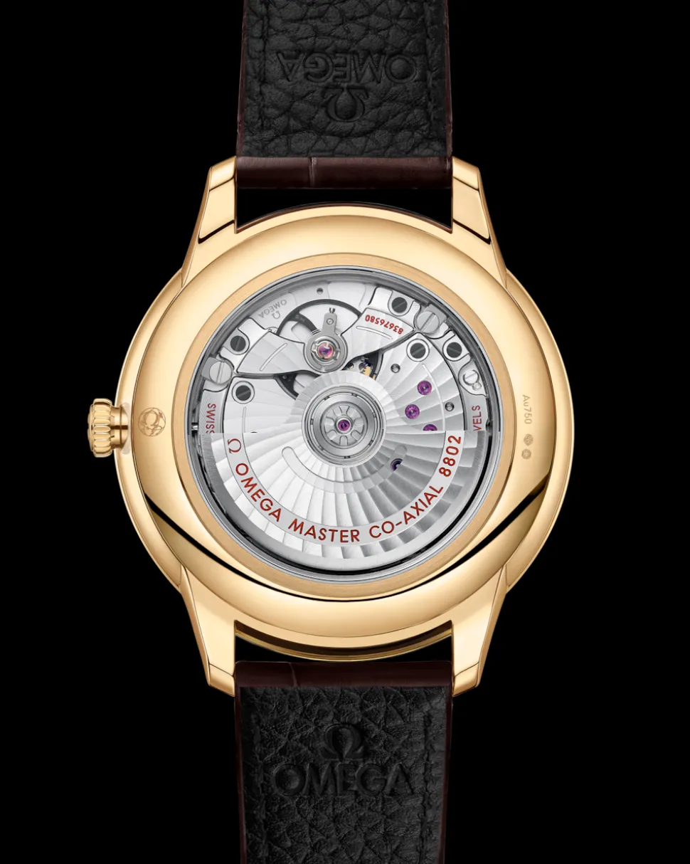 41 mm, oro giallo su cinturino di pelle