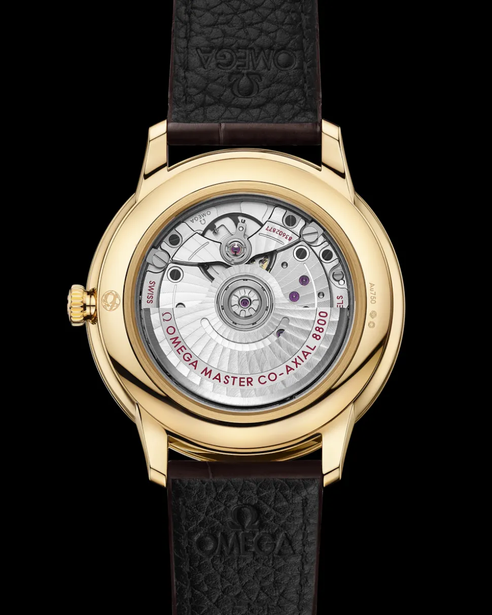 40 mm, oro giallo su cinturino di pelle