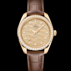 34 mm, oro Moonshine™ su alligatore