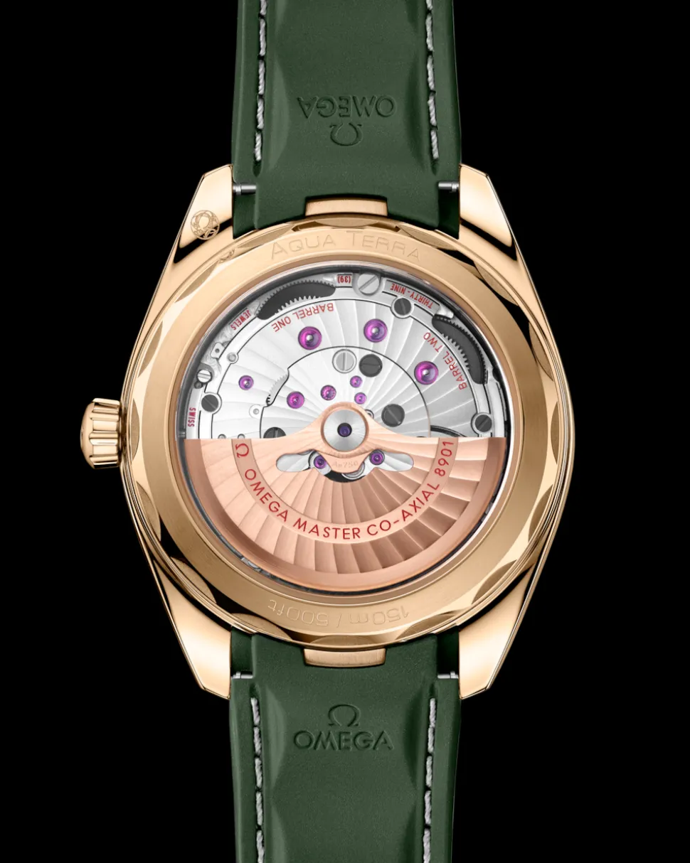 41 mm, oro Moonshine™ su cinturino in caucciù