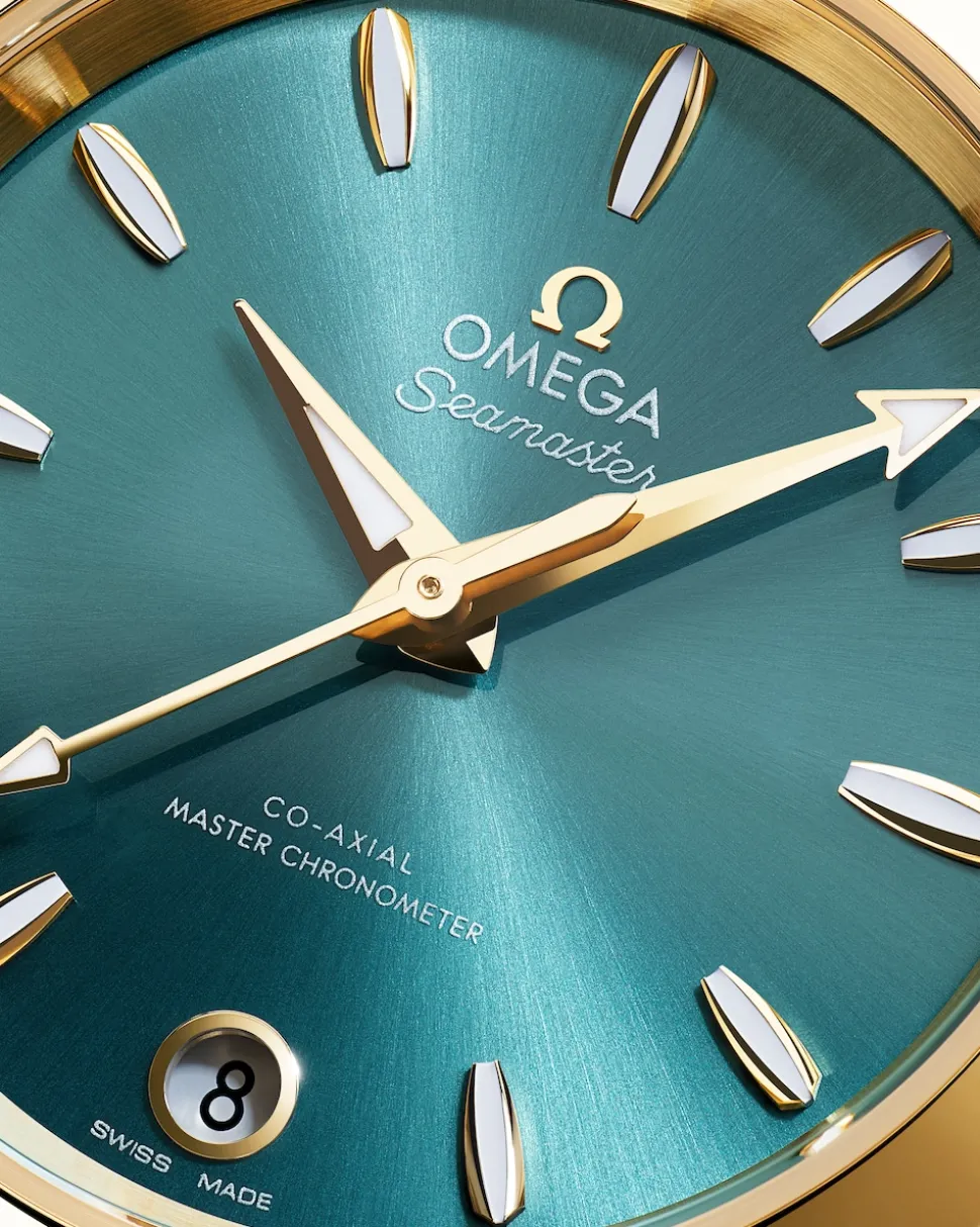 34 mm, oro Moonshine™ su cinturino di pelle