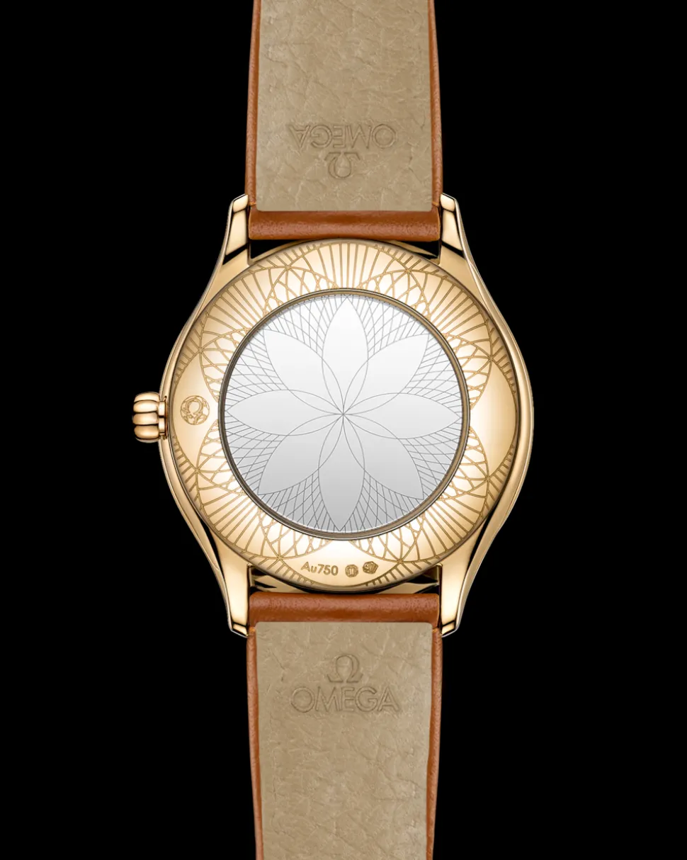26 mm, oro Moonshine™ su cinturino di pelle