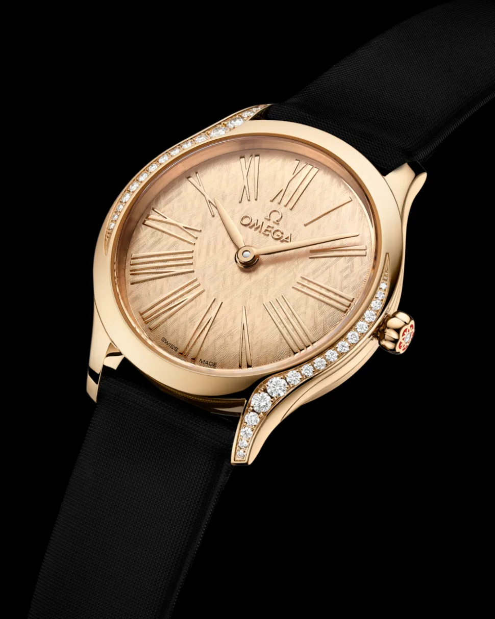 26 mm, oro Moonshine™ su cinturino in tessuto