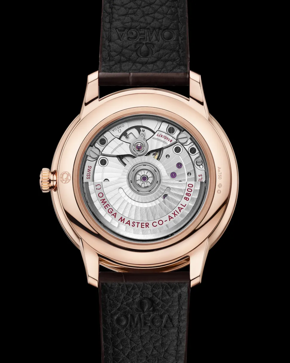 40 mm, oro Sedna™ su cinturino di pelle