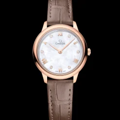 27,5 mm, oro Sedna™ su cinturino di pelle