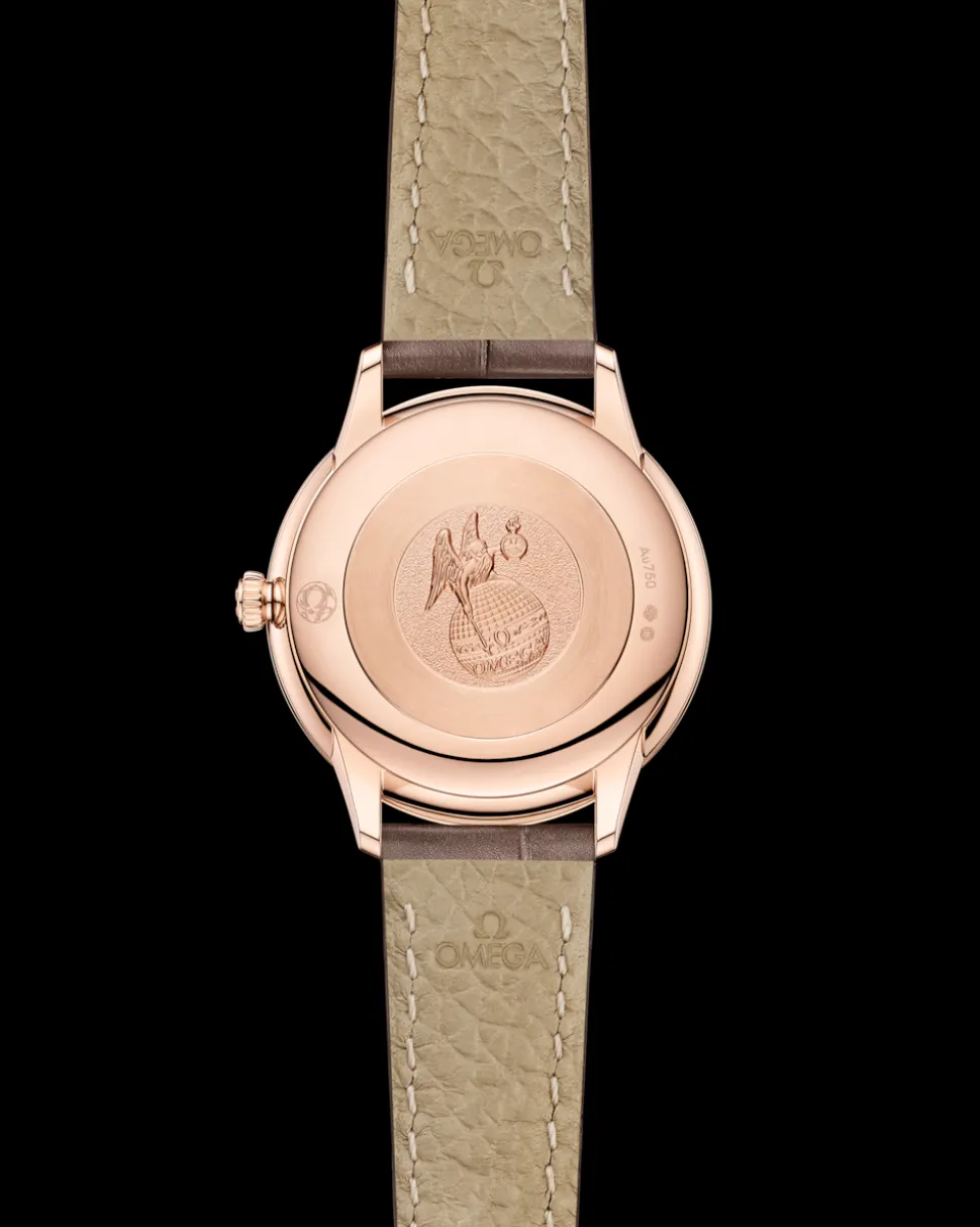 27,5 mm, oro Sedna™ su cinturino di pelle