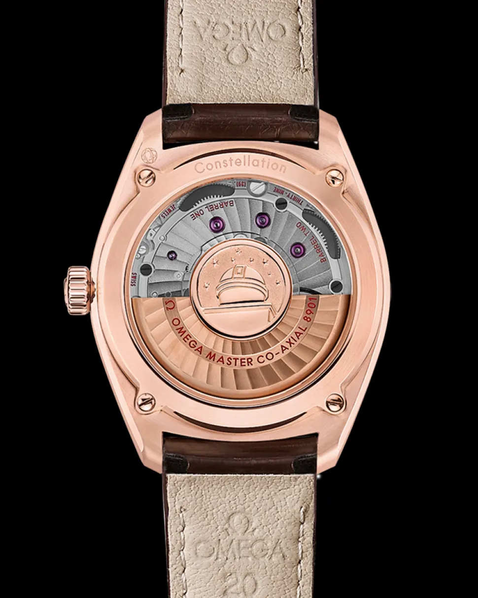 39 mm, oro Sedna™ su cinturino di pelle