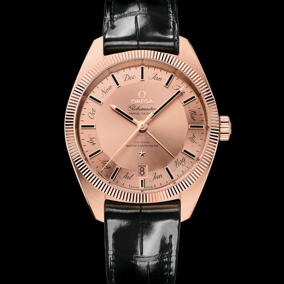 41 mm, oro Sedna™ su cinturino di pelle