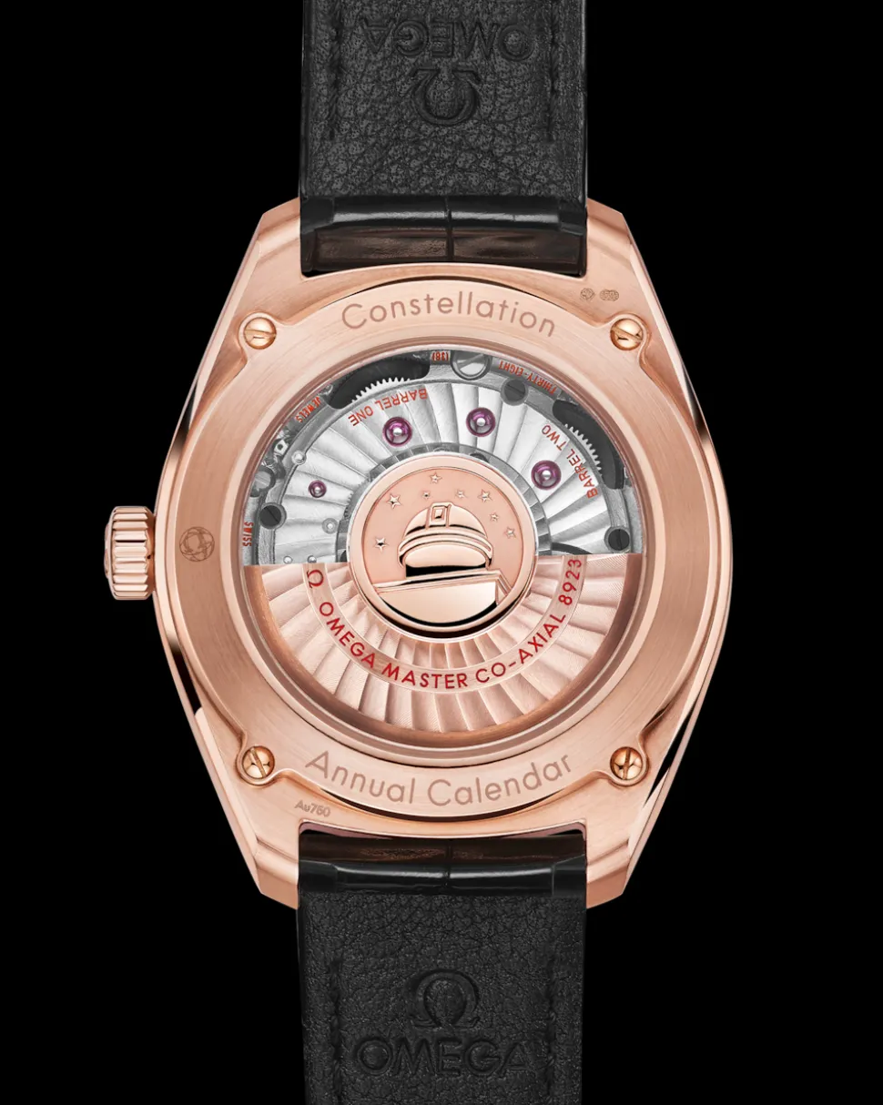 41 mm, oro Sedna™ su cinturino di pelle