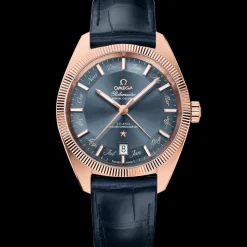 41 mm, oro Sedna™ su cinturino di pelle