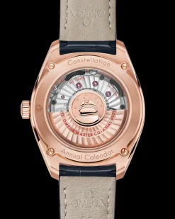 41 mm, oro Sedna™ su cinturino di pelle