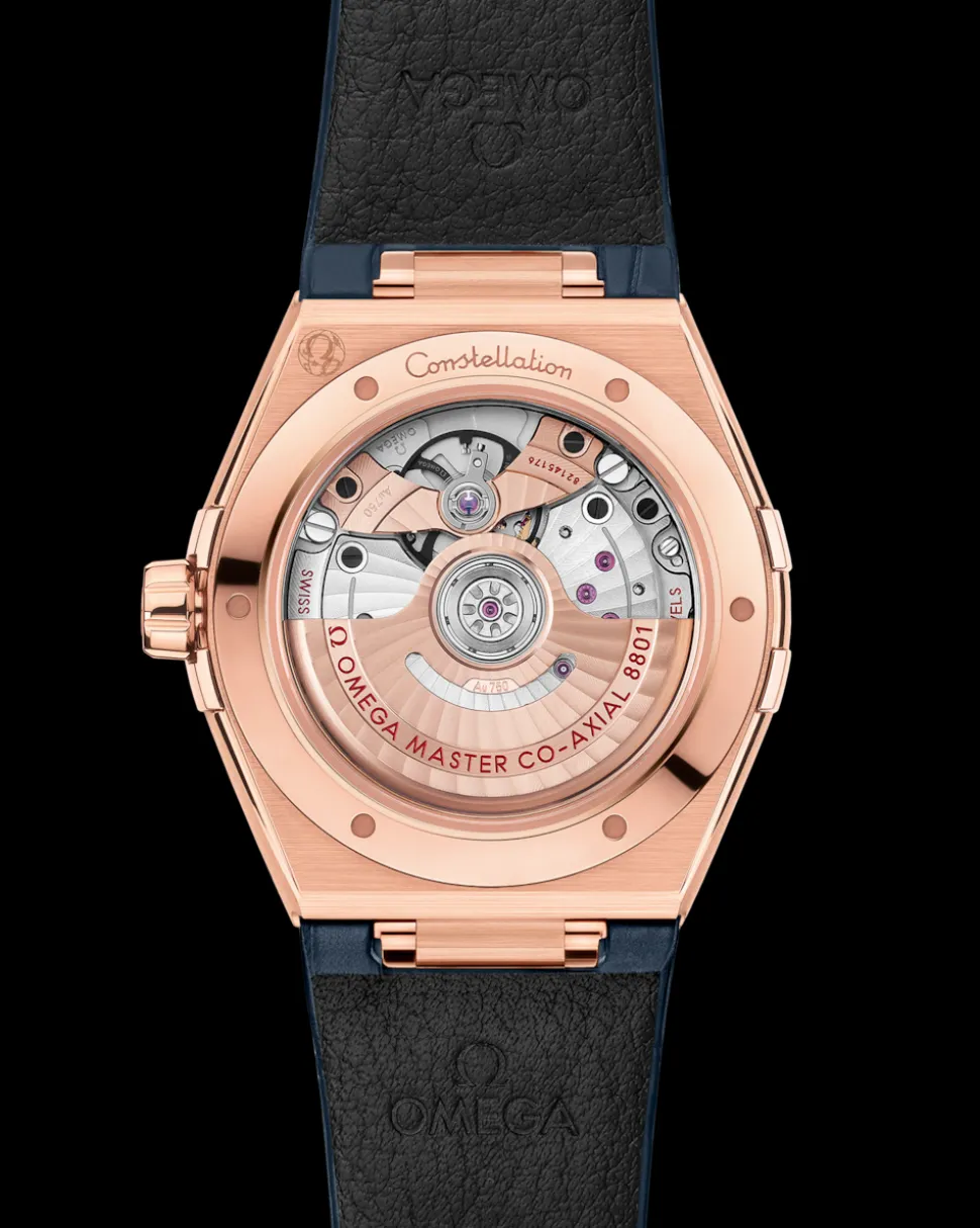 39 mm, oro Sedna™ su cinturino di pelle