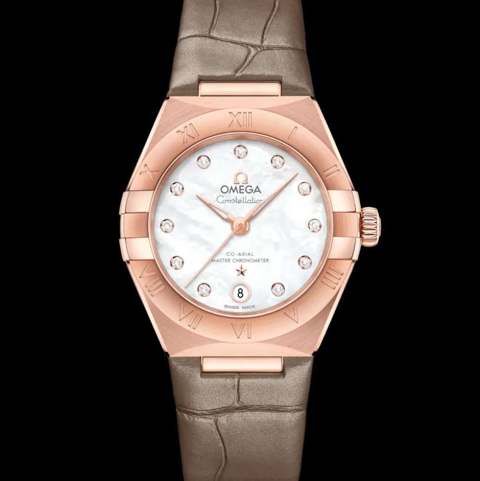 29 mm, oro Sedna™ su cinturino di pelle