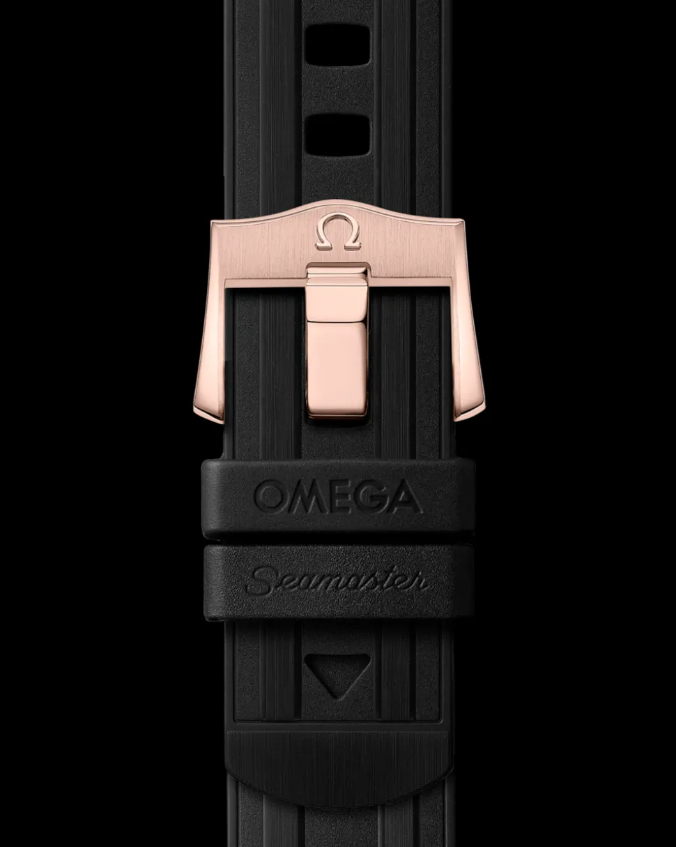 42 mm, oro Sedna™ su cinturino in caucciù