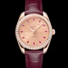 38 mm, oro Sedna™ su cinturino di pelle