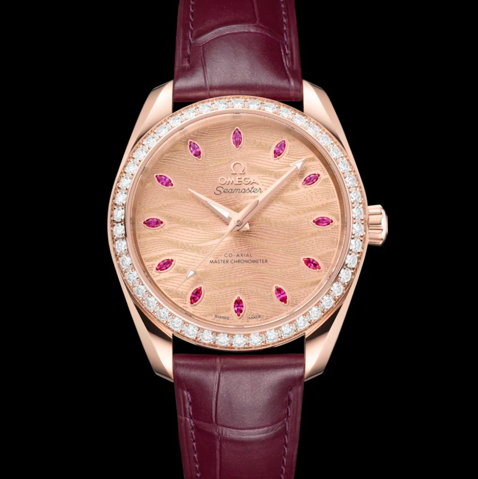 38 mm, oro Sedna™ su cinturino di pelle