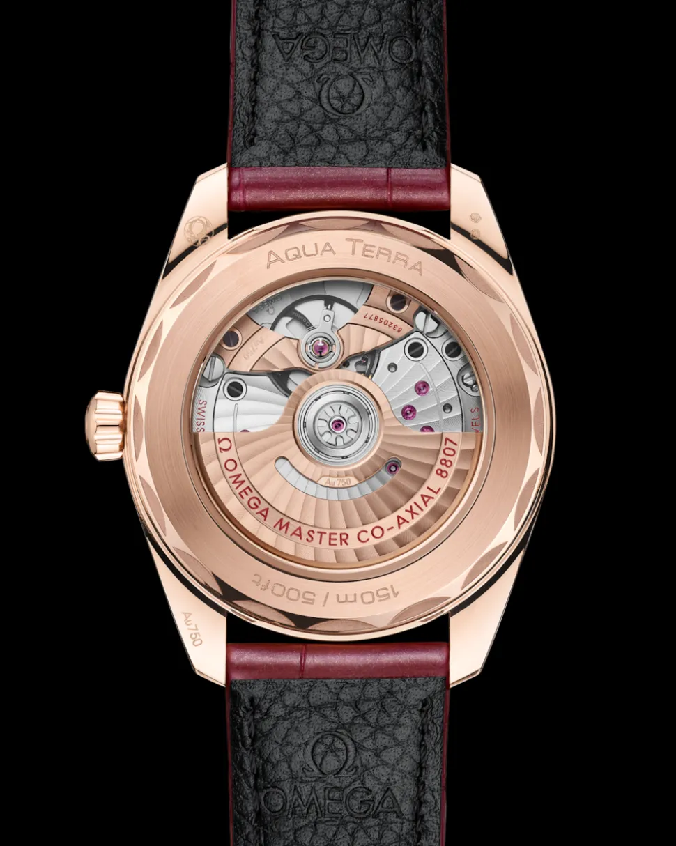38 mm, oro Sedna™ su cinturino di pelle