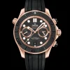 44 mm, oro Sedna™ su cinturino in caucciù