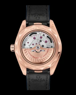 43 mm, oro Sedna™ su cinturino di pelle