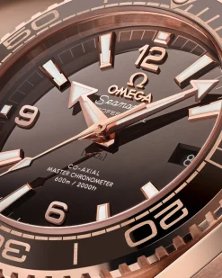 39,5 mm, oro Sedna™ su cinturino in pelle con rivestimento interno in caucciù