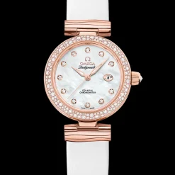 34 mm, oro Sedna™ su cinturino di pelle