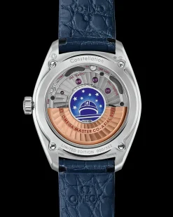 39 mm, platino su cinturino di pelle