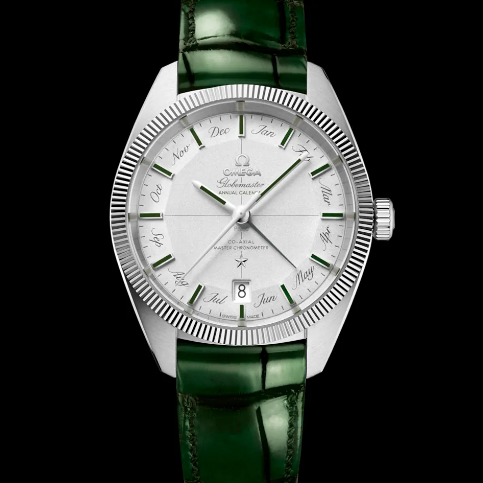 41 mm, platino su cinturino di pelle