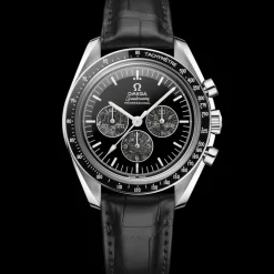 42 mm, platino su cinturino di pelle