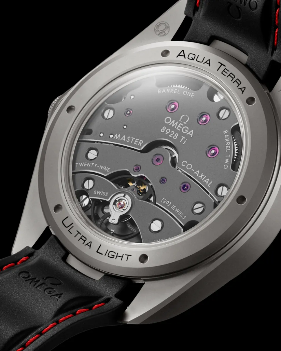 41 mm, titanio su cinturino in caucciù