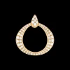 Pendente, oro giallo 18k, diamanti